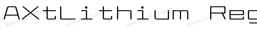 AXtLithium Regular00字体转换